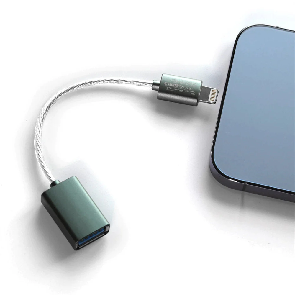 DD ddHiFi MFi06F Lightning to USB-A Female USB OTG Adapter Cable - Image 3