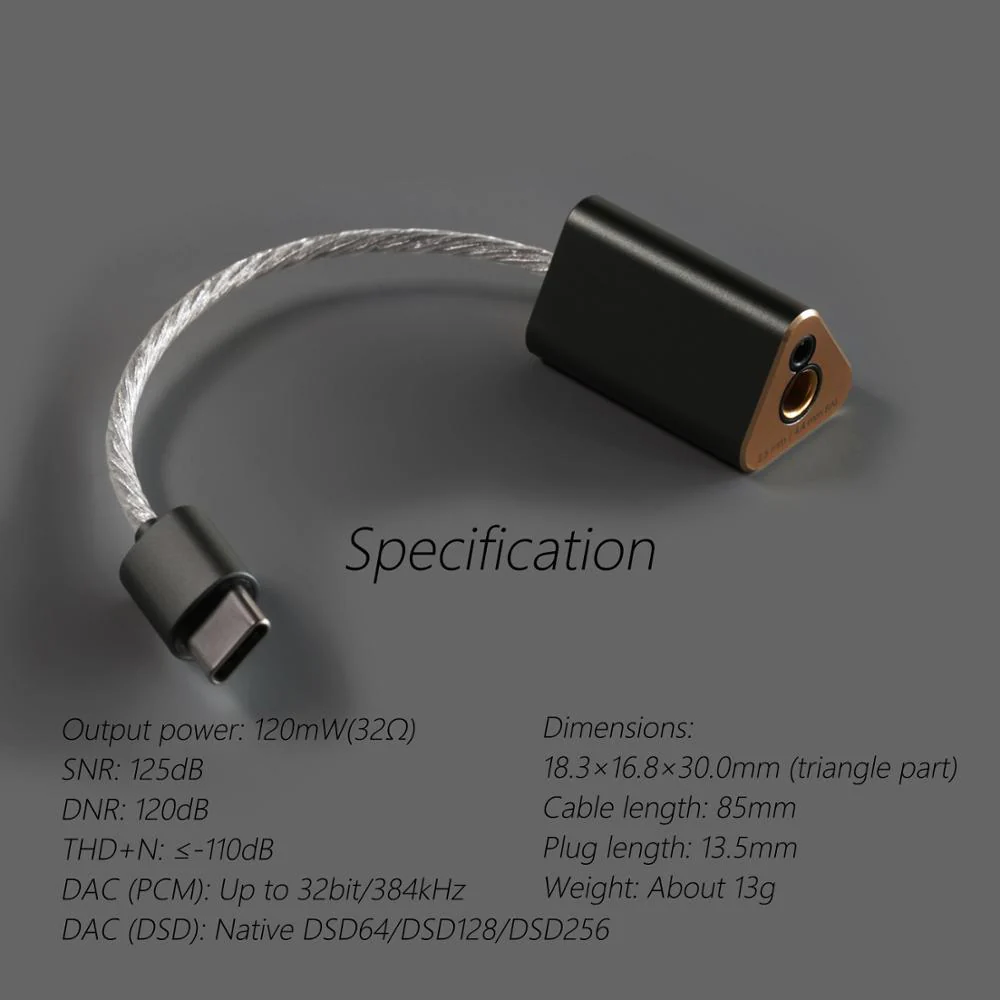 DD ddHiFi TC44B USB-C TypeC to 2.5mm/4.4mm Balanced DAC & Amplifier - Image 6