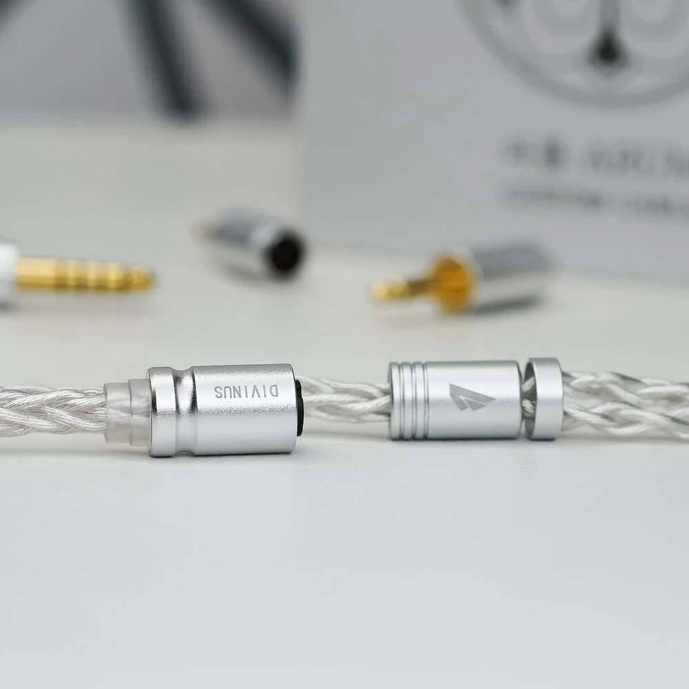 Divinus ARUM 7N OCC 8 Core Earphone Cable with 2Pin 0.78 / MMCX-2.5 /3.5 / 4.4 - Image 11