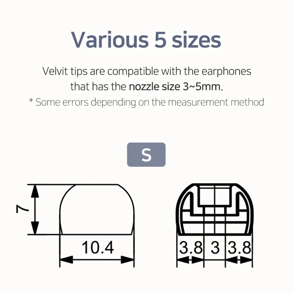 DIVINUS Velvet Eartips For TWS For 3mm-5mm Nozzle - Image 4