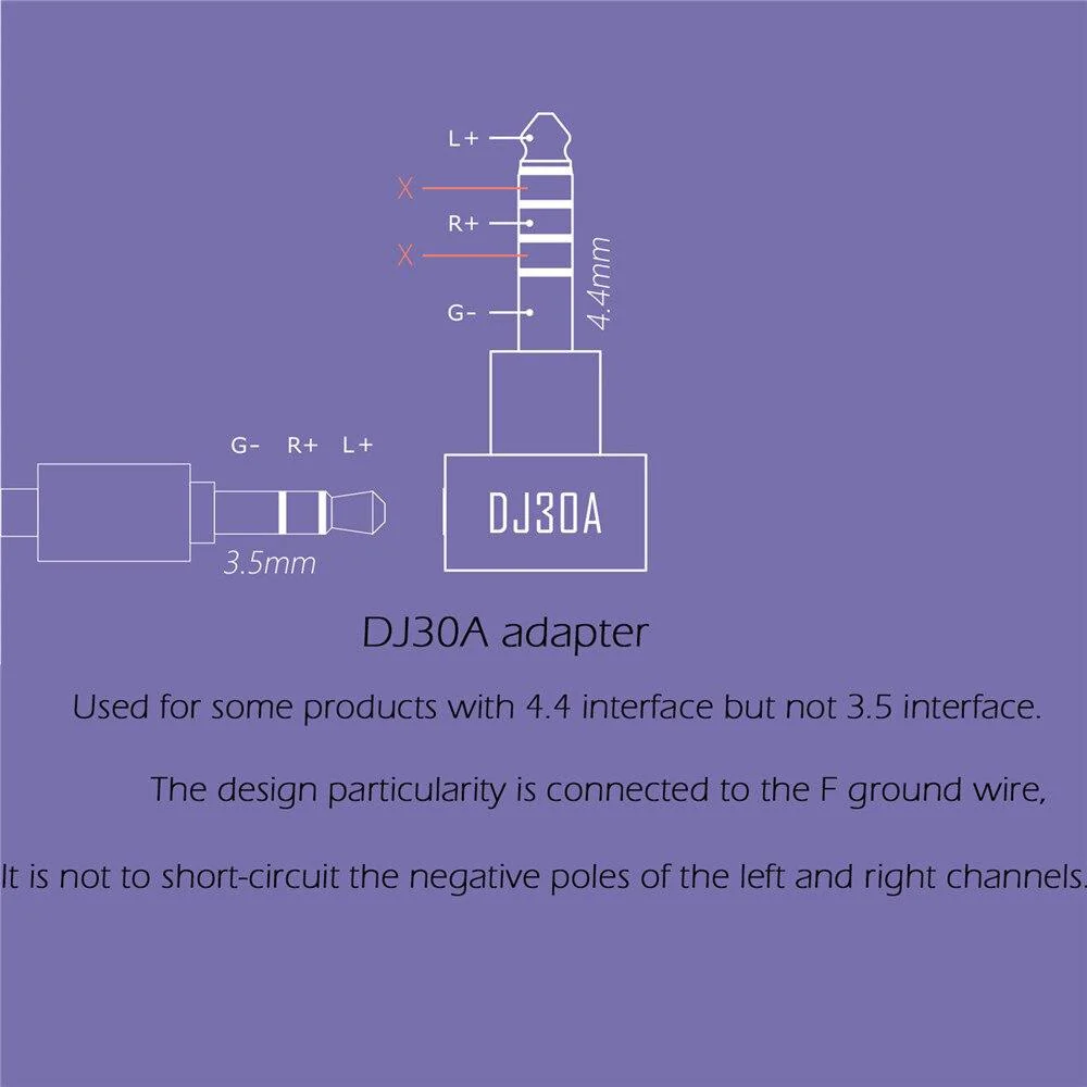 DD ddHiFi DJ30A 3.5mm Female to 4.4mm Male Headphone Plug Adapter - Image 6