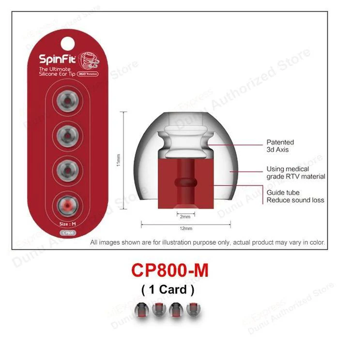 SpinFit Silicone Eartips CP800 for 3-3.5mm ear nozzle - Image 8