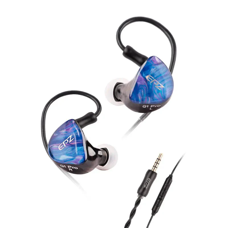 EPZ Q1 Pro/Q1Pro 10mm LCP+PU Composite Diaphragm HiFi In-Ear Earphones - Image 6