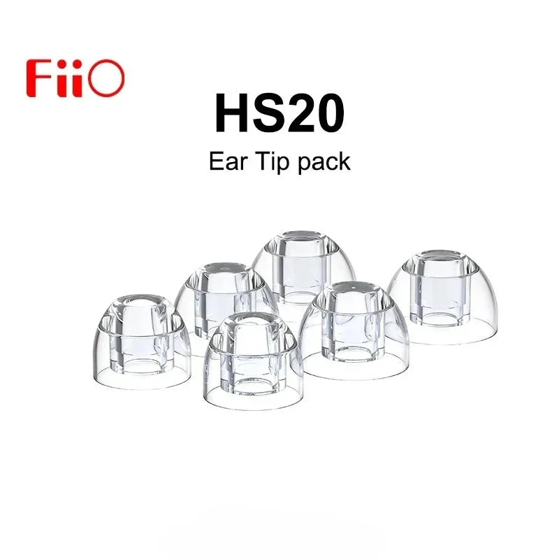 FiiO HS20 Liquid Silicone Eartips For 4.6mm–6.5mm Nozzle