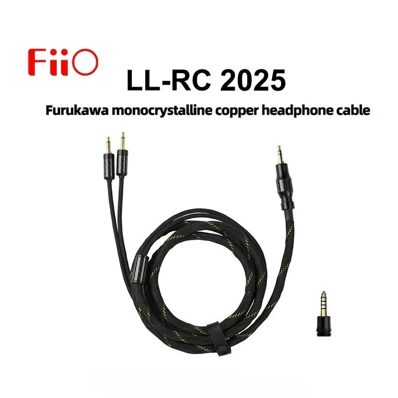 FiiO LL-RC 2025 Furukawa Monocrystalline Copper 4.4mm Male to Dual 3.5mm Male Headphone Cable