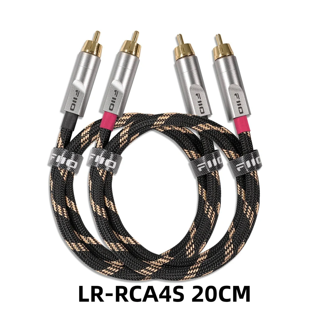 FiiO LR-RCA4 Dual RCA Analog 5N Silver-Plated Pure Copper Audio Cable - Image 3