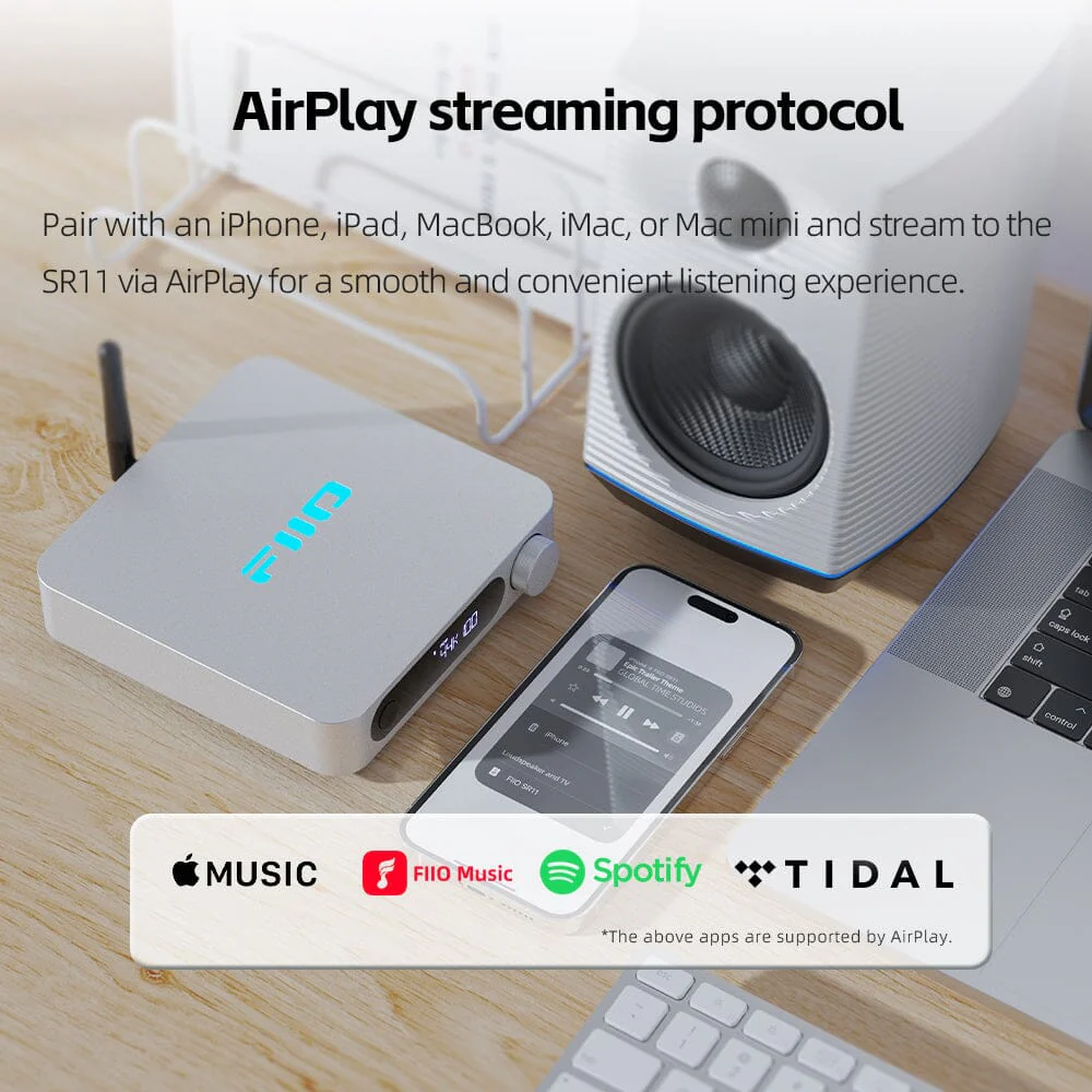 FiiO SR11 WiFi AirPlay Audio Streaming Music Receiver - Image 4