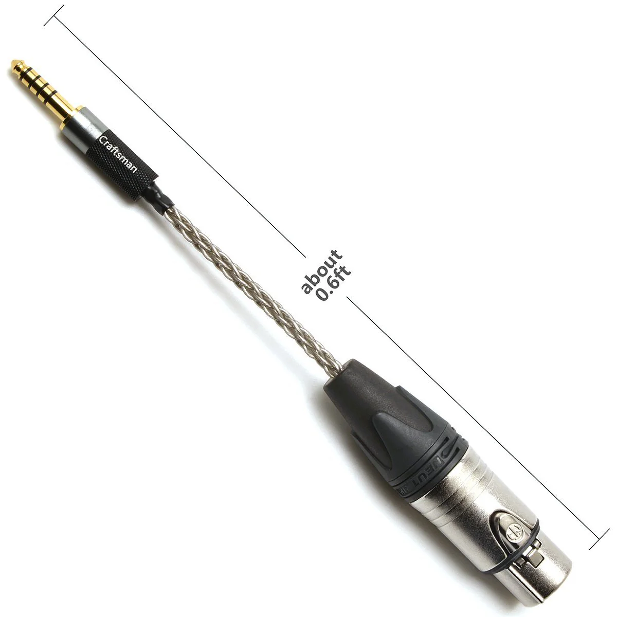 GUCraftsman 4pin XLR Female to 4.4mm Male Adapter - Image 5