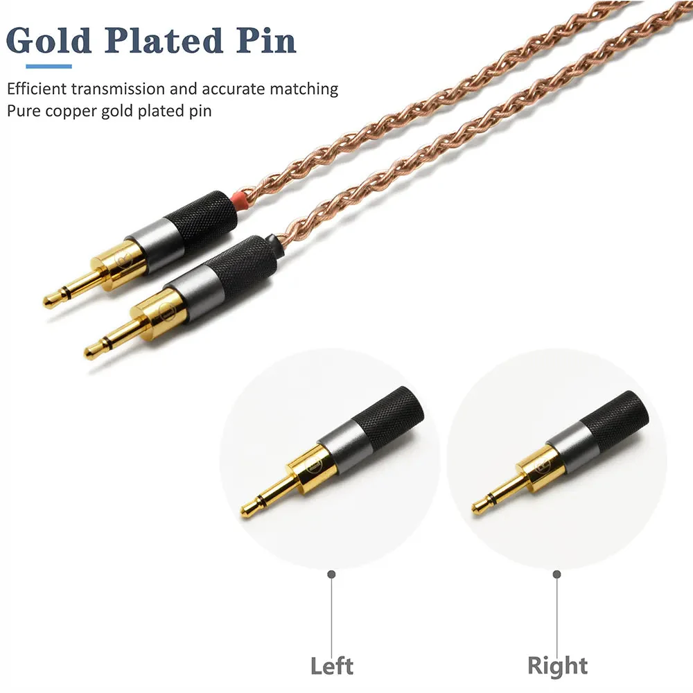 GUCraftsman 6N Single Crystal Copper Headphone Cables For SENNHEISER HD700 - Image 2