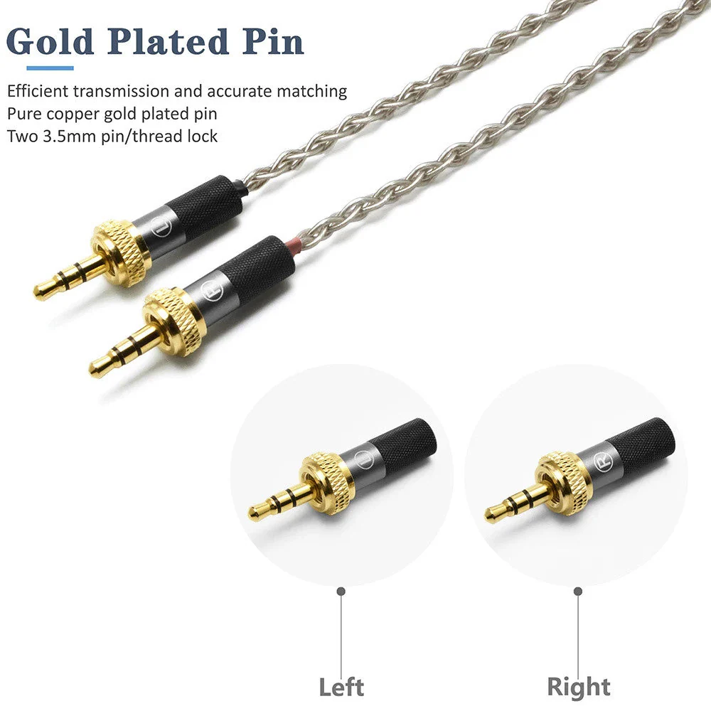 GUCraftsman 6N Silver For Sony 2.5MM/4.4MM Balance Dedicated Headphone Cable - Image 2