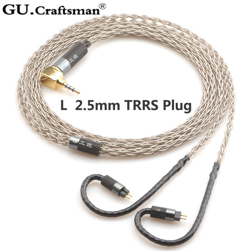 GUCraftsman 6n Silver Upgrade Cable for 2Pin 64audio a12t/u12 TIA Fourte Oriolus re2000 Legend X iSINE20 VE8 - Image 4