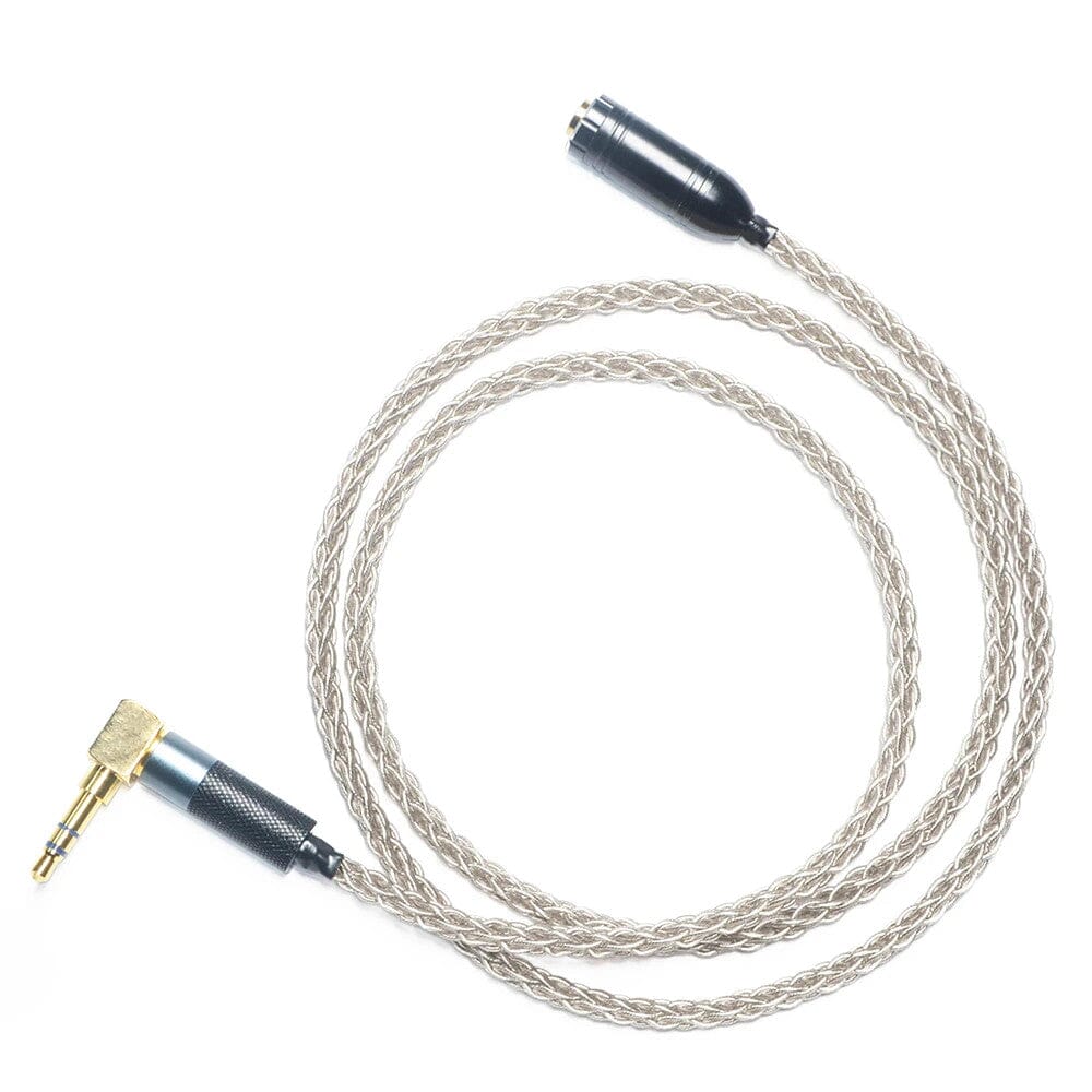GUCraftsman 6N Silver 8-Core HIFI 2.5mm/4.4mm Balance Headphone Cable For IE800 IE800s - Image 3