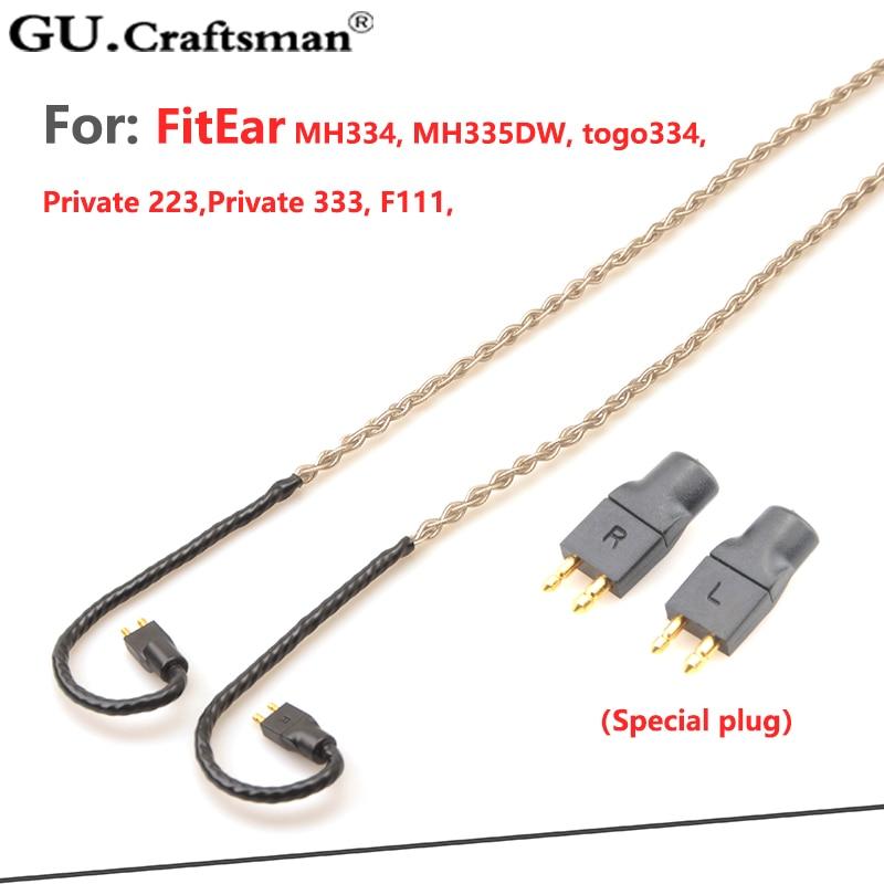 GUCraftsman 6N Silver Upgrade Cable for FitEar MH334 MH335DW togo334 Private 223 Private 333 F111 - Image 3