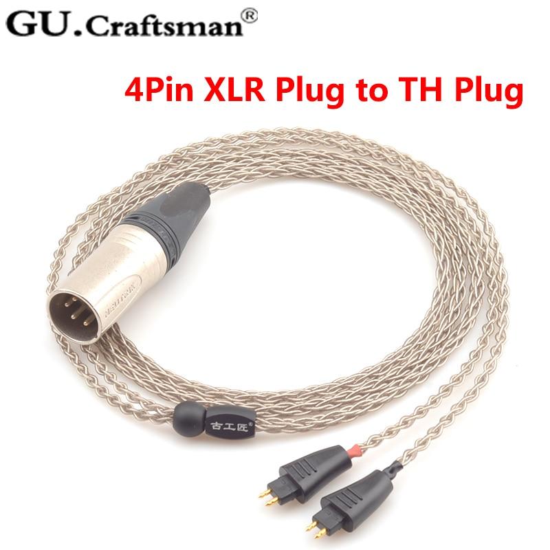 GUCraftsman 6N Silver Upgrade Cable for TH610 TH900 MK2 TH909 - Image 4