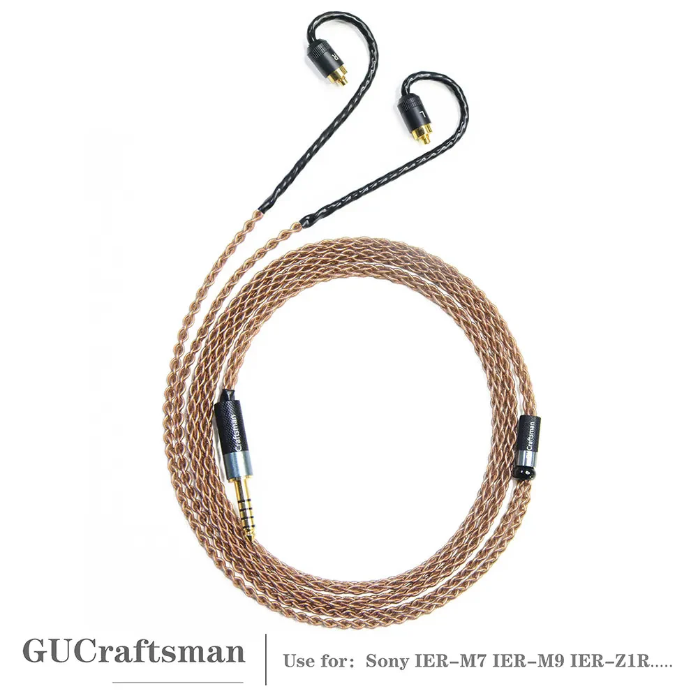 GUCraftsman 6N Single Crystal Copper Earphone Cables For Sony IER-M7 IER-M9 IER-Z1R