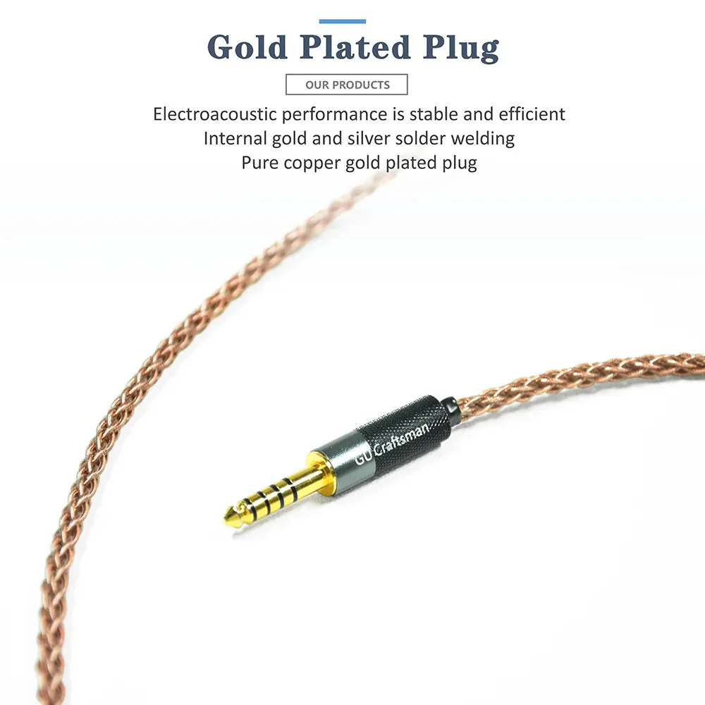 GUCraftsman 6N Single Crystal Copper Earphone Cables For Sony IER-M7 IER-M9 IER-Z1R - Image 3