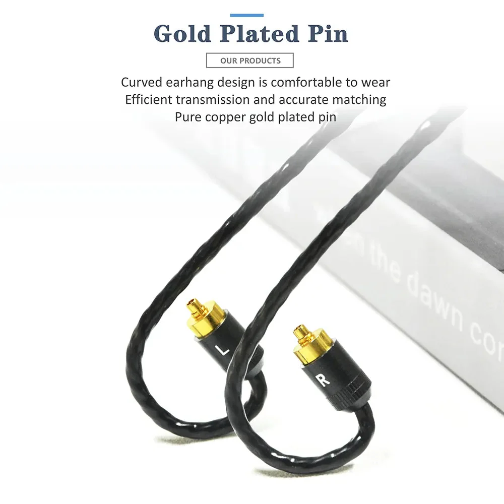 GUCraftsman 6N Single Crystal Silver Earphone Cables For Sony IER-M7 IER-M9 IER-Z1R - Image 2