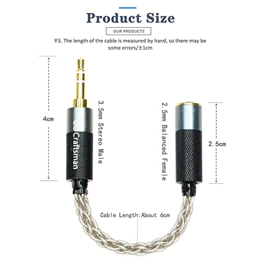 GUCraftsman 2.5mm <-> 4.4mm & 3.5mm To 2.5mm/4.4mm Adapter - Image 12