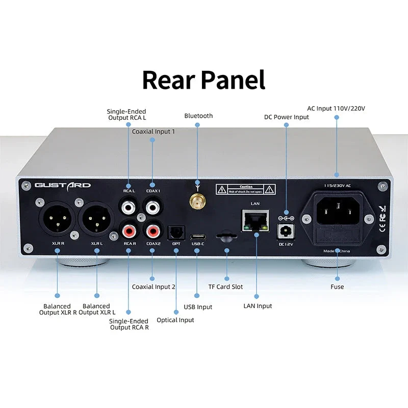 Gustard Audalytic DR70 R2R Streaming Desktop DAC - Image 6