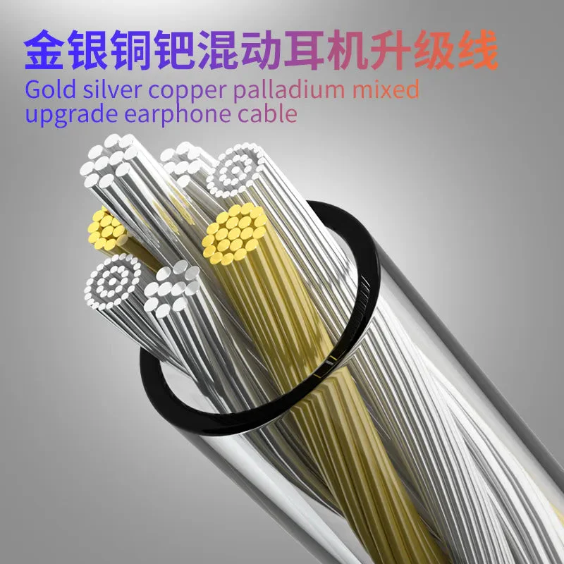 HAKUGEI Arcanist Gold Silver Copper Palladium Hybrid Upgrade Earphone Cable - Image 2