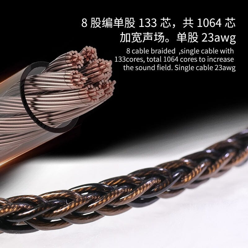 HAKUGEI Burning Modular Plug 5 To 1 Upgrade Earphone 0.78 2Pin / MMCX -  2.5 / 3.5 /4.4 / Type-C / Lightning - Image 2
