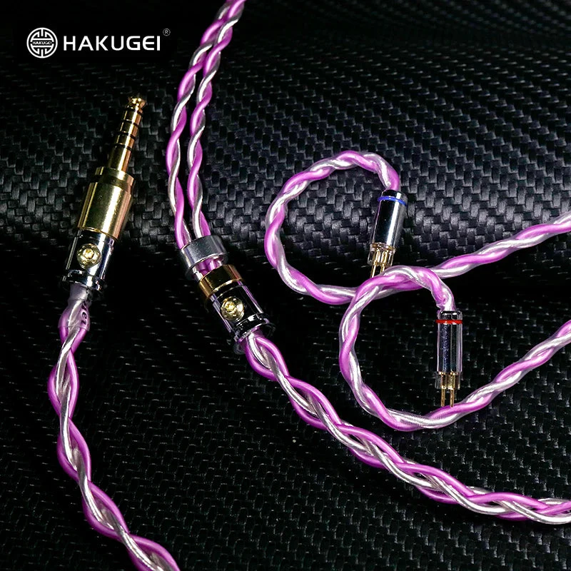 HAKUGEI Dragon Princess / Ziyan Litz Silver-plated 7N Single Crystal Copper Upgraded Headphone Cable - Image 3