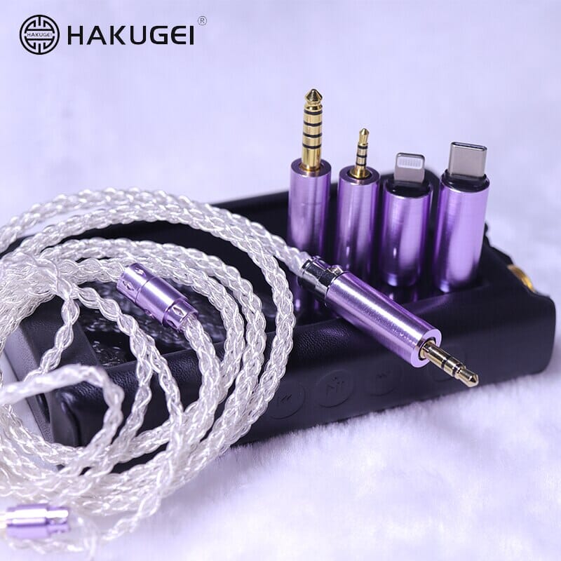 HAKUGEI Glass Fairy Litz Silver Earphone Cable 5 to 1 0.78 2Pin / MMCX - Image 3