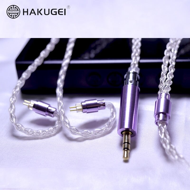 HAKUGEI Glass Fairy Litz Silver Earphone Cable 5 to 1 0.78 2Pin / MMCX - Image 4