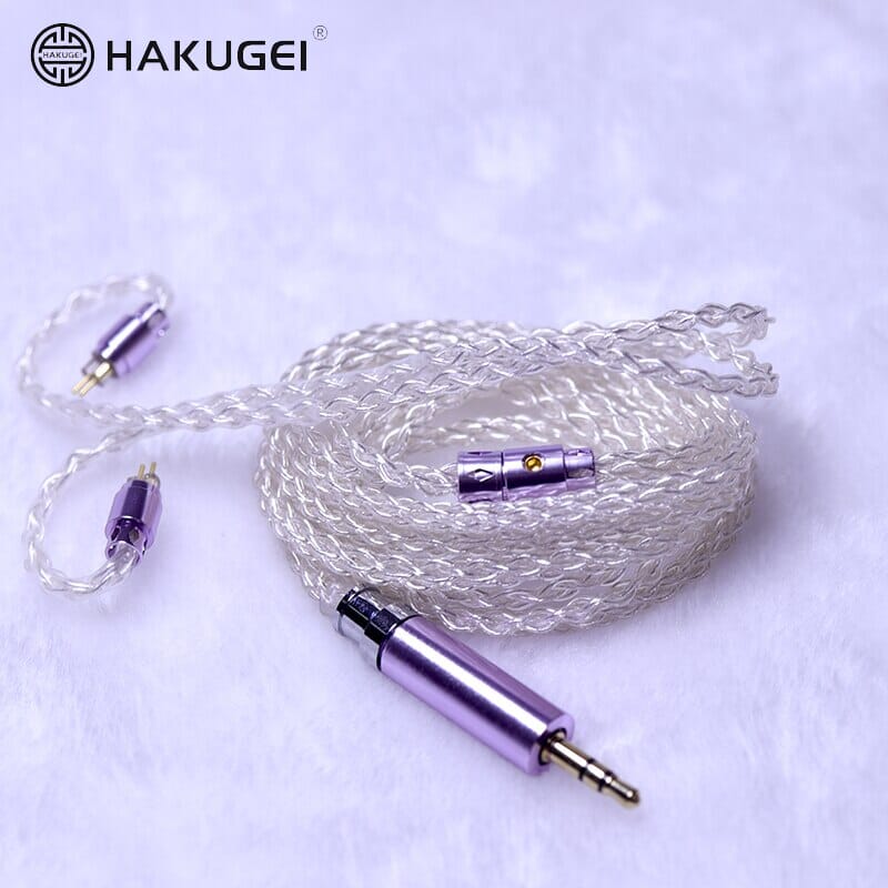 HAKUGEI Glass Fairy Litz Silver Earphone Cable 5 to 1 0.78 2Pin / MMCX - Image 5