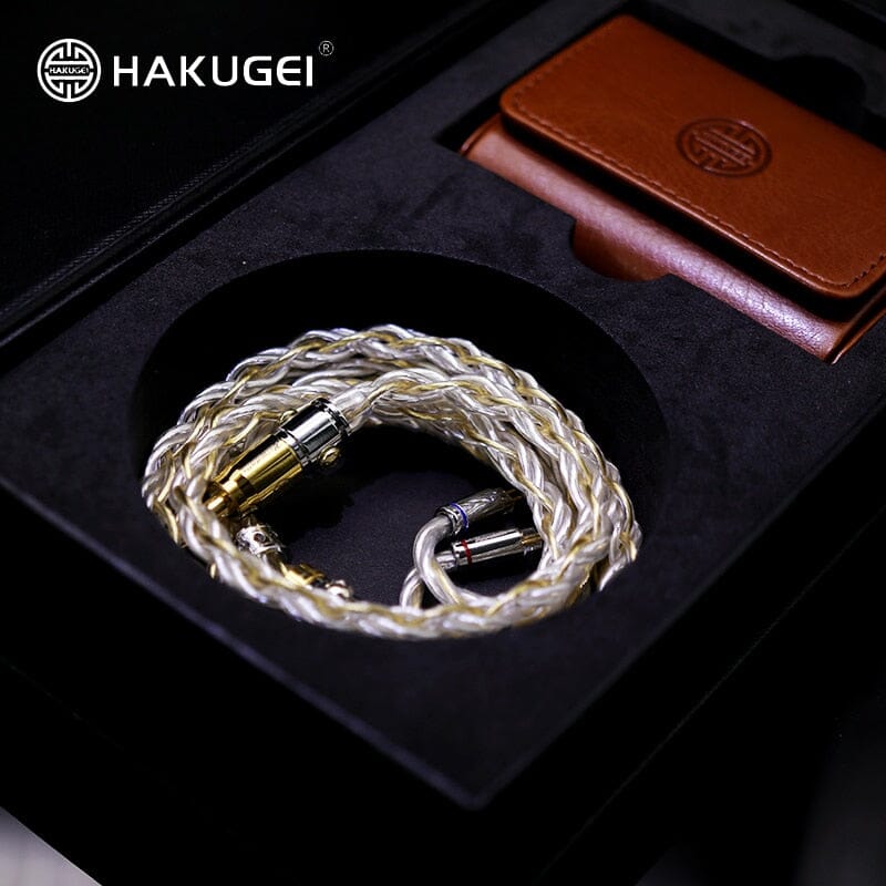 HAKUGEI Heimdallr Gold Plated 6N Pure Silver Hybrid Earphone Cable 2.5 3.5 4.4 - 0.78 2Pin / MMCX - Image 3