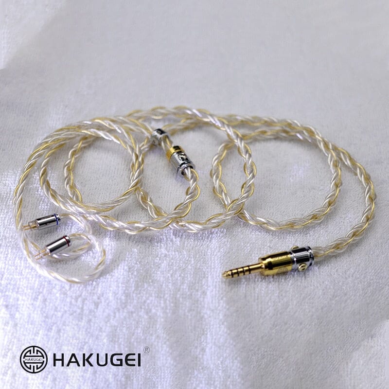 HAKUGEI Heimdallr Gold Plated 6N Pure Silver Hybrid Earphone Cable 2.5 3.5 4.4 - 0.78 2Pin / MMCX - Image 5