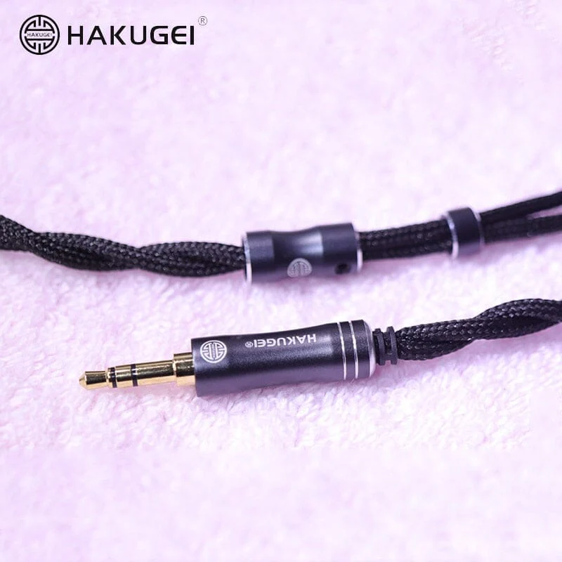 HAKUGEI Kuro Nylon Shielding Litz Hifi Earphone Cable 2.5 3.5 4.4 - 0.78 2Pin / MMCX - Image 3