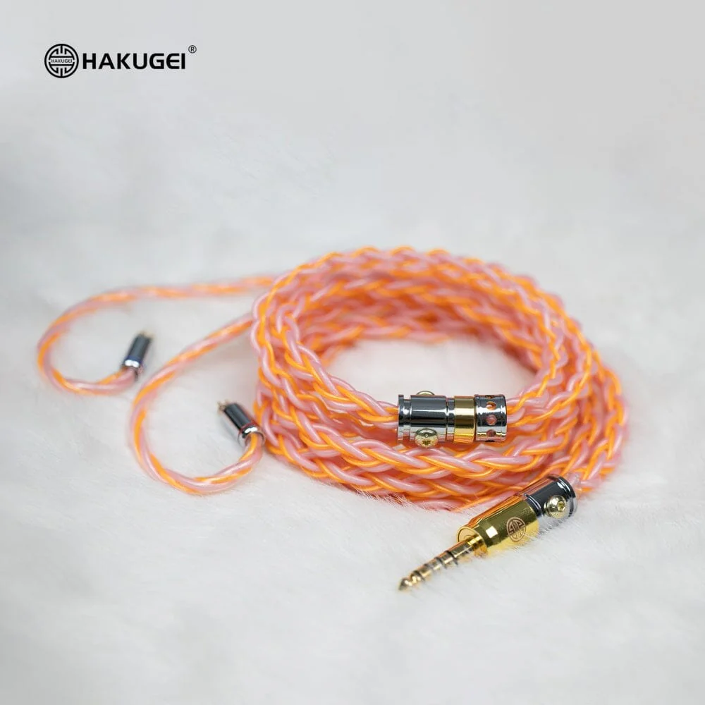 HAKUGEI Pink Haze Moon Silver-plated 7Nocc Earphone Upgrade Cable - Image 3