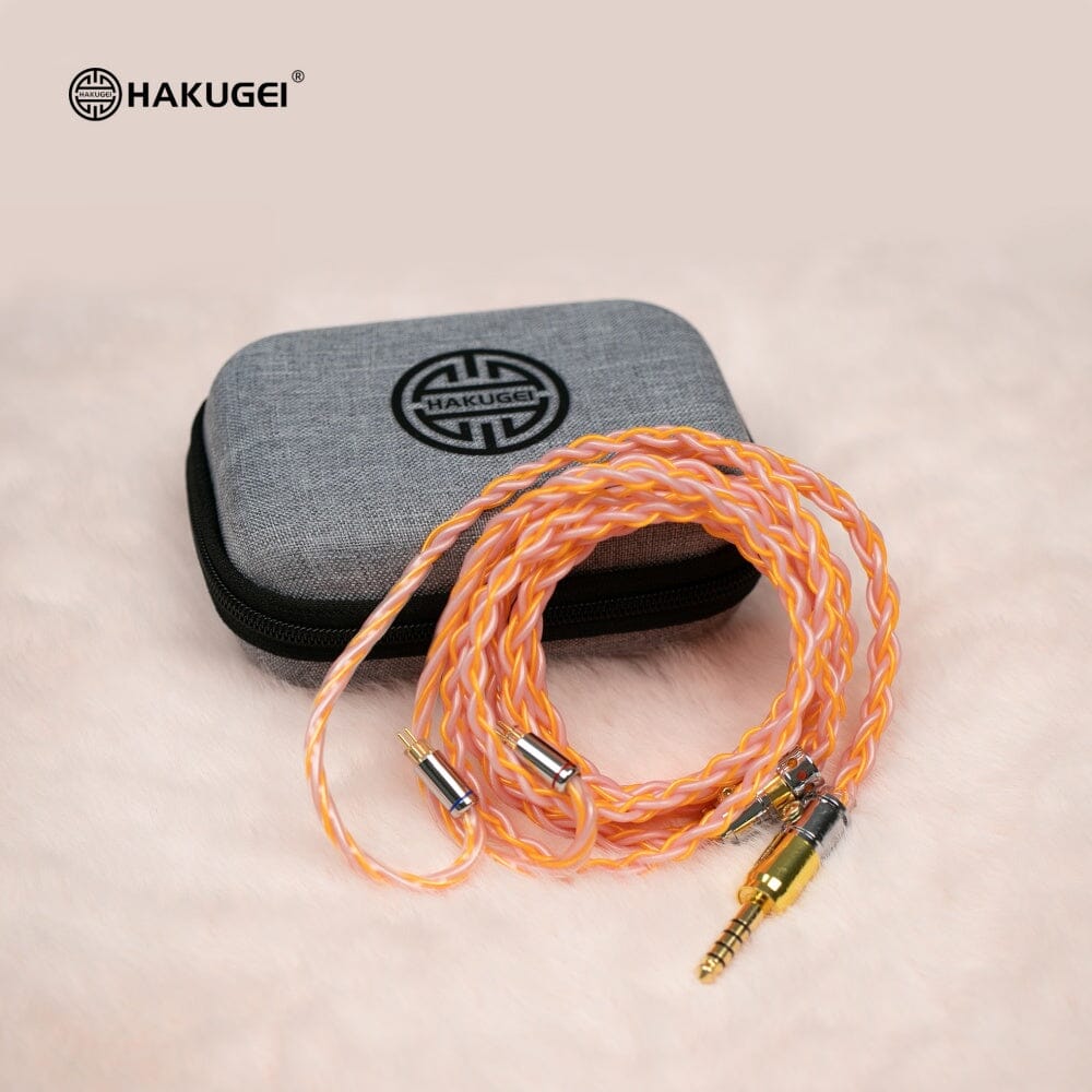 HAKUGEI Pink Haze Moon Silver-plated 7Nocc Earphone Upgrade Cable - Image 4