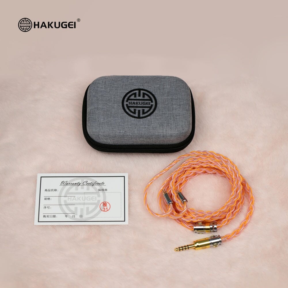 HAKUGEI Pink Haze Moon Silver-plated 7Nocc Earphone Upgrade Cable - Image 5