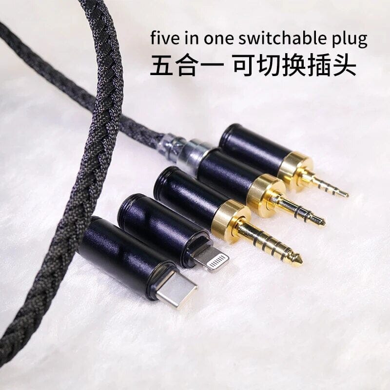 HAKUGEI Prince Silver-Plated 6N OCC Headset Line Earphone Upgrade Cable - Image 4