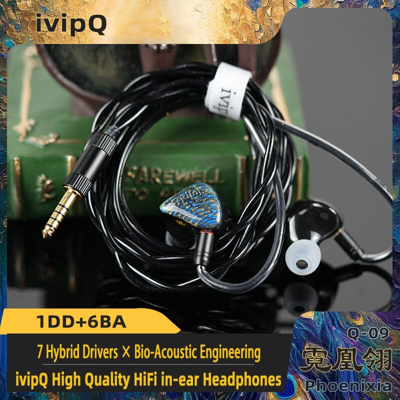 ivipQ Q-09 Phoenixia 1DD+6BA Hybrid Drivers IEMs - Image 7