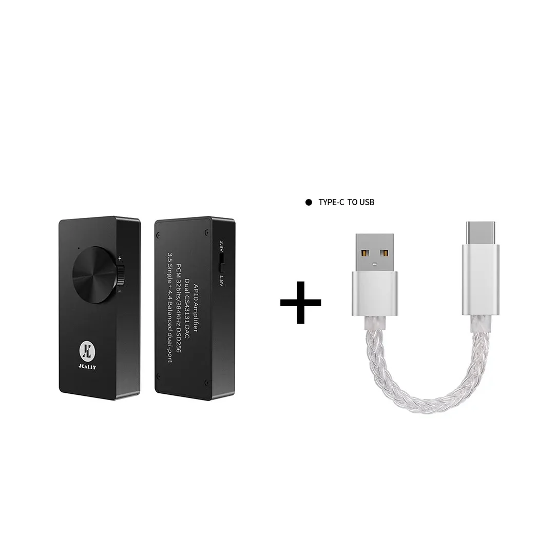 JCALLY AP10 Portable DAC Amplifier With Dual CS43131 DAC Chip Phones AMP Supports 3.5mm/4.4mm - Image 9