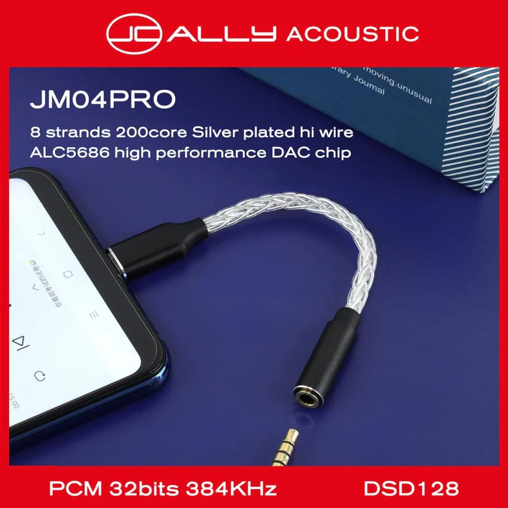 JCALLY JM04 PRO Realtek ALC5686 Digital Audio Adapter Decoding Line Type-C To 3.5 - Image 4