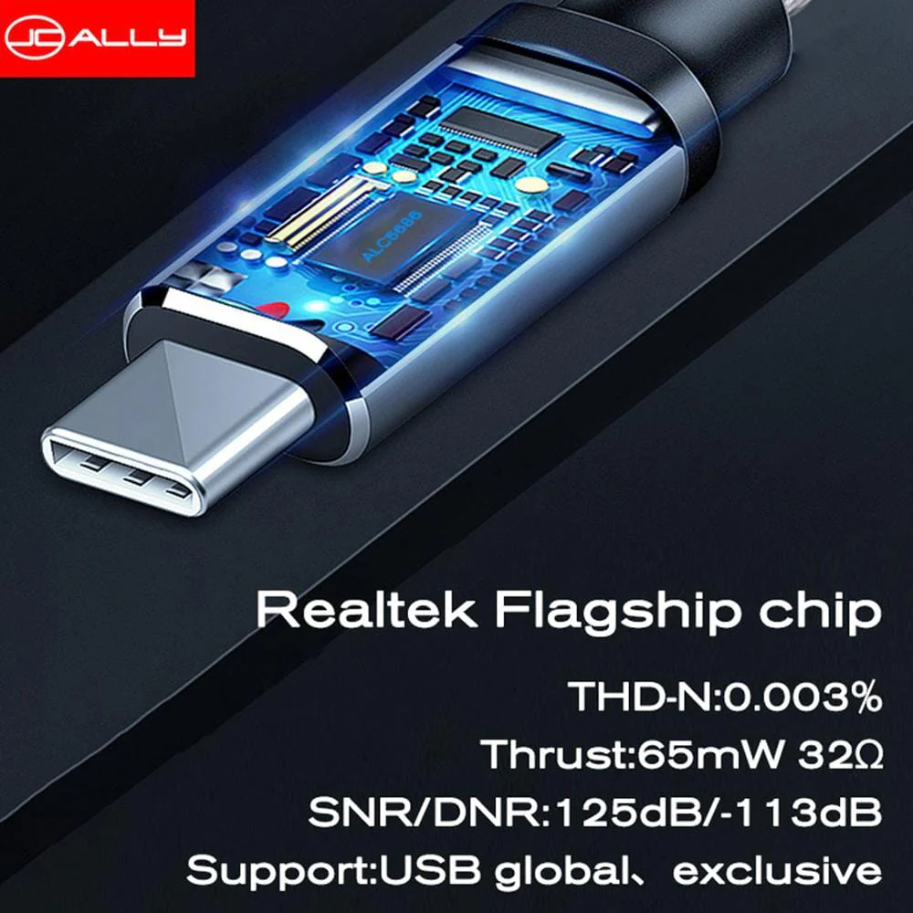 JCALLY JM04 PRO Realtek ALC5686 Digital Audio Adapter Decoding Line Type-C To 3.5 - Image 5