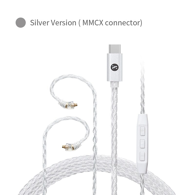 JCALLY TC30 PRO TYPEC Digital Audio CX31993 Silver-Plated Headphone Upgrade Line - Image 8