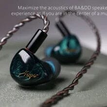 QoA Vesper 1DD 10mm + 1BA Knowles Hybird Driver In Ear Earphone - Image 5