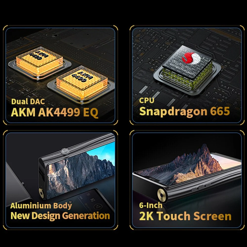 SHANLING M9 Flagship Portable Music Player Built-in Google Play - Image 4