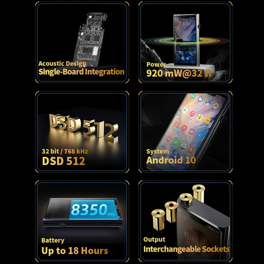SHANLING M9 Flagship Portable Music Player Built-in Google Play - Image 5
