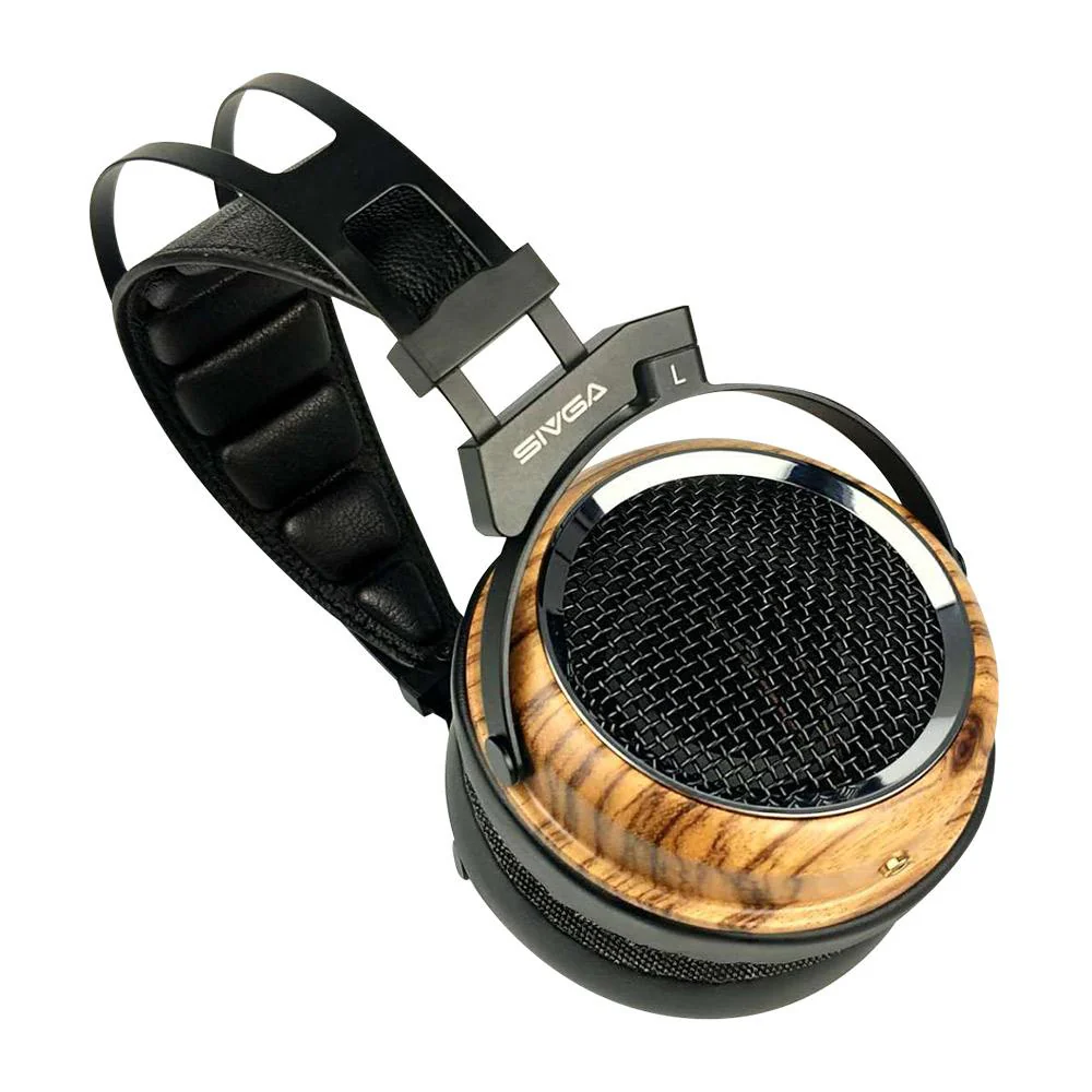 SIVGA PHOENIX Over Ear Open Back Zebra Wood Dynamic/Moving-coill Driver Headphone - Image 3