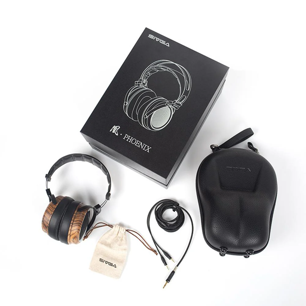SIVGA PHOENIX Over Ear Open Back Zebra Wood Dynamic/Moving-coill Driver Headphone - Image 8