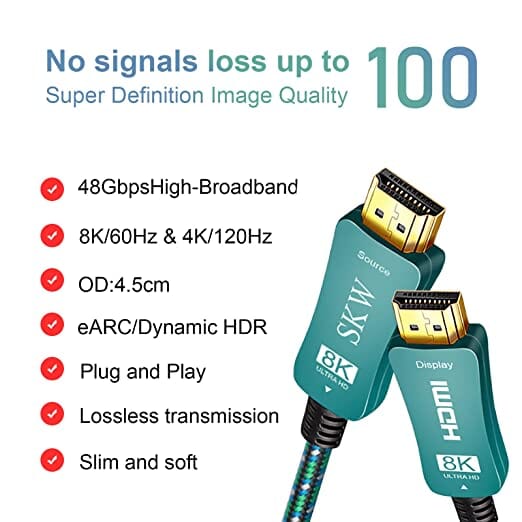 SKW HC013 HDMI 2.1 8K Fiber 4K/120Hz HD Cable - Image 3