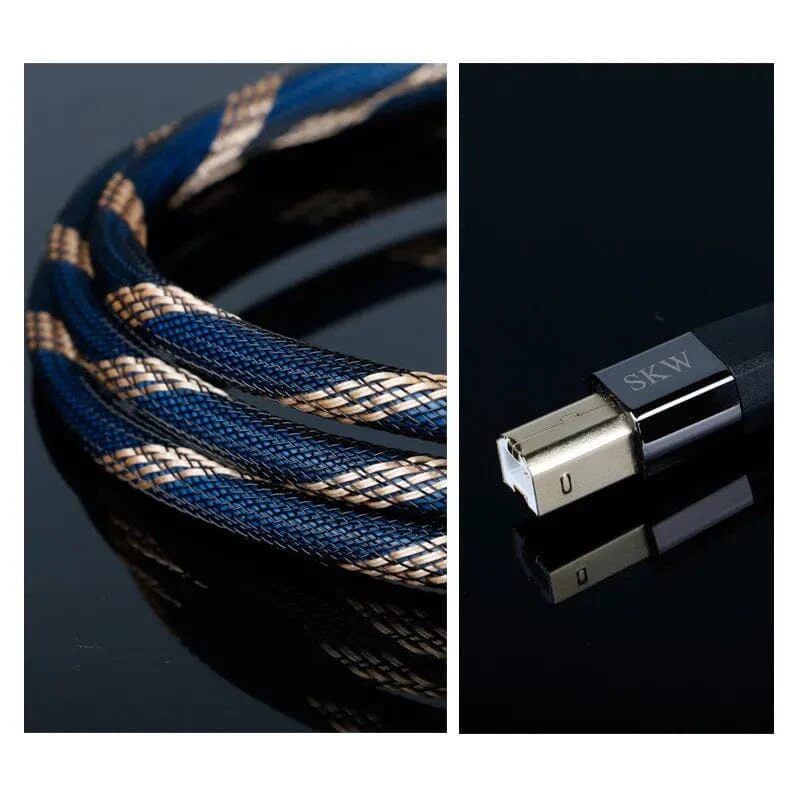 SKW BG-012 USB A-B / A-C HiFi Audio Cable - Image 3
