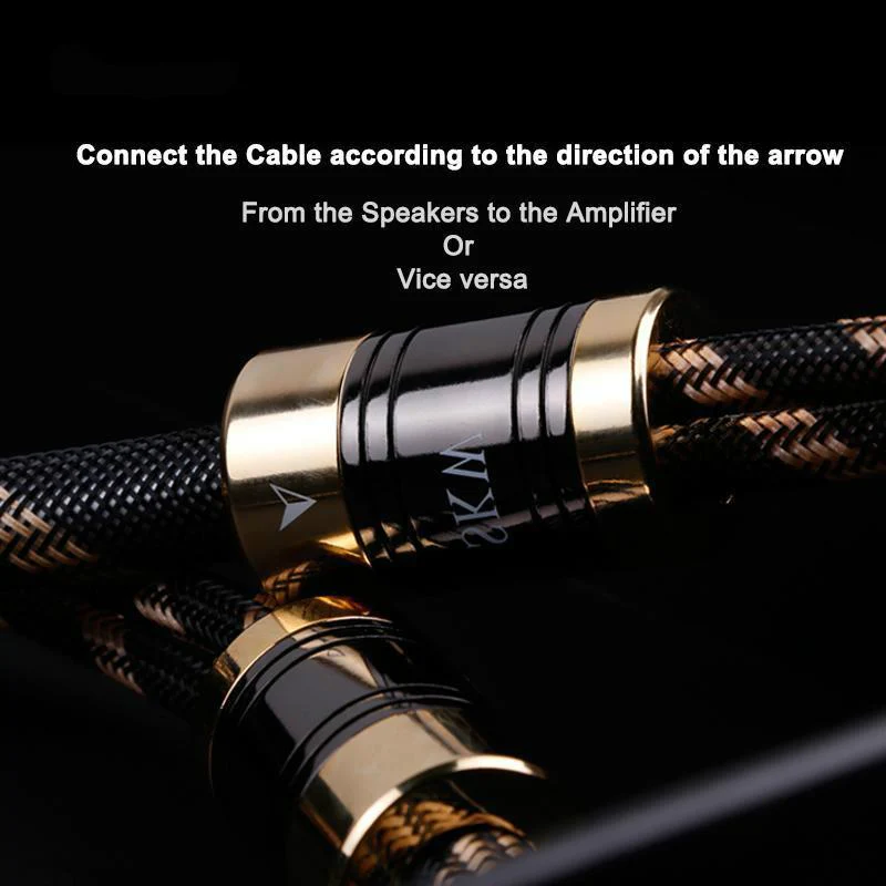 SKW BG-05 / BG05 HIFI Audio Speaker Cable Audiophile Speaker Cord with Banana Spades Plug - Image 5