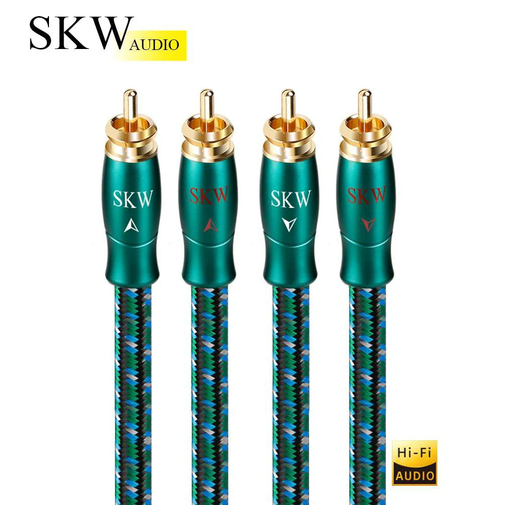 SKW HC04 Hifi OFC 2RCA to 2RCA Audio Cable